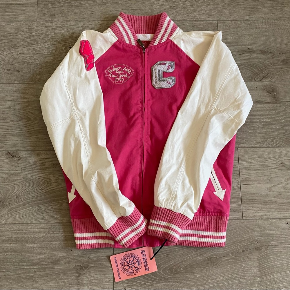 Unisex Pink Vintage Varsity